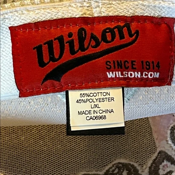 Wilson Red and White Fitted Mesh Cap, NWT - Picture 7 of 9